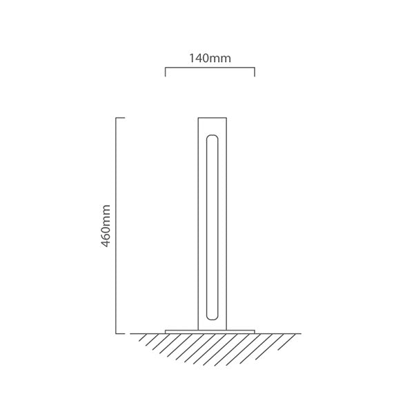 Carina Wood and Steel LED Linear Table Lamp - Lighting.co.za