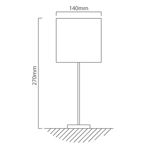 Pasteri Satin Chrome Table Lamp 2 Options - Lighting.co.za