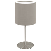 Pasteri Satin Chrome Table Lamp 2 Options - Lighting.co.za