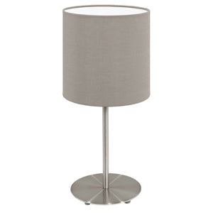 Pasteri Satin Chrome Table Lamp 2 Options - Lighting.co.za