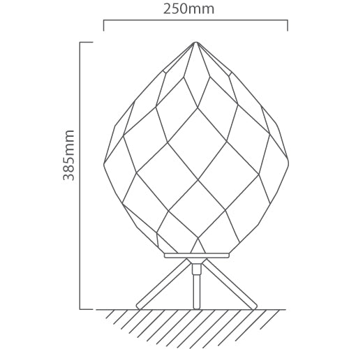 Como Facet Glass Table Lamp - Lighting.co.za