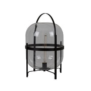 Hallstat Black and Clear Or White Glass Table Lamp - Lighting.co.za