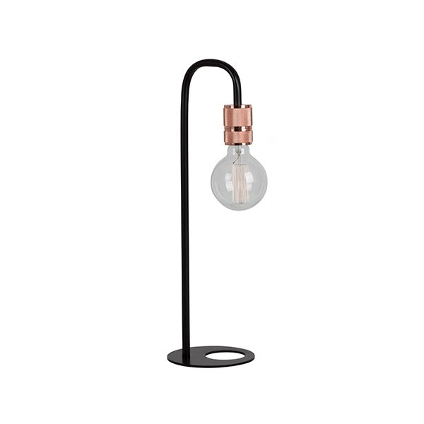 Seville Black And Copper Desk Lamp - Lighting.co.za
