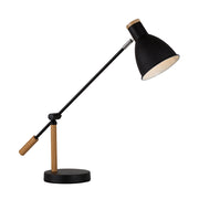 Tai Black | White | Pink And Wood Table Lamp - Lighting.co.za