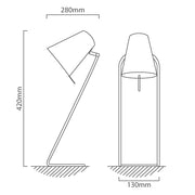 Charisse Copper Table Lamp - Lighting.co.za