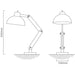 Heston White and Wood Table or Desk Lamp - Lighting.co.za