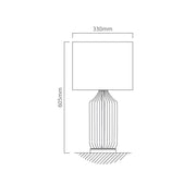 Sintra Gold and Black Table Lamp - Lighting.co.za