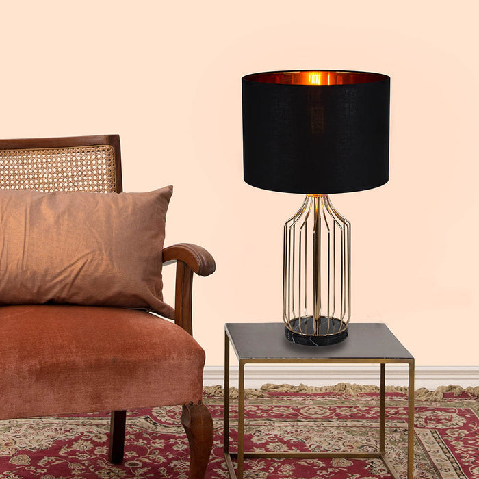 Sintra Gold and Black Table Lamp - Lighting.co.za