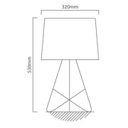 Taylor Gold Wire and Black Table Lamp - Lighting.co.za