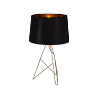 Taylor Gold Wire and Black Table Lamp - Lighting.co.za
