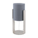 Siponto Chrome And Grey Shade Table Lamp - Lighting.co.za