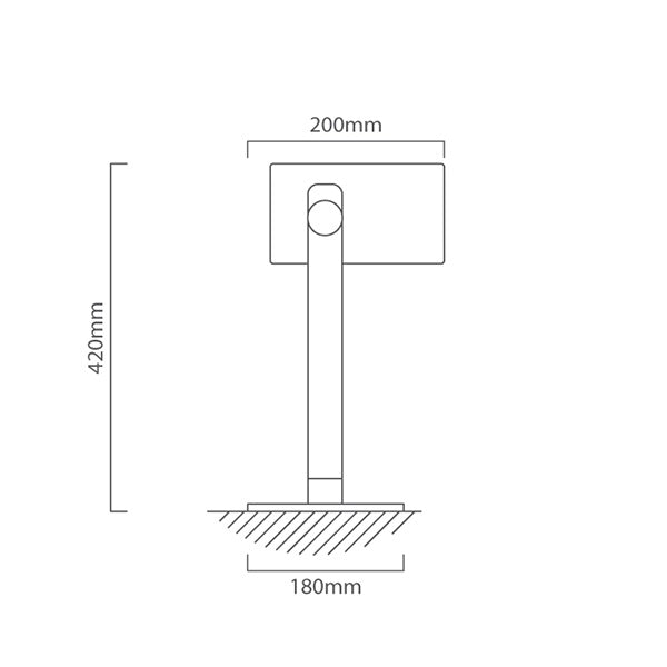 Hornwood Black and Wood Table or Desk Lamp - Lighting.co.za