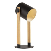 Hornwood Black and Wood Table or Desk Lamp - Lighting.co.za