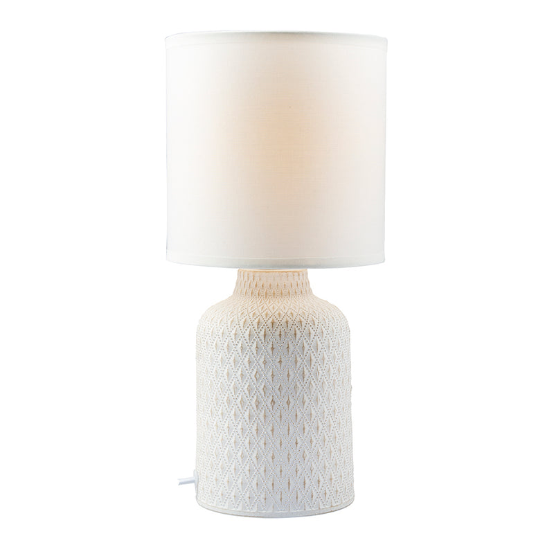 Castile White or Grey Double Pack Table Lamp Set - Lighting.co.za