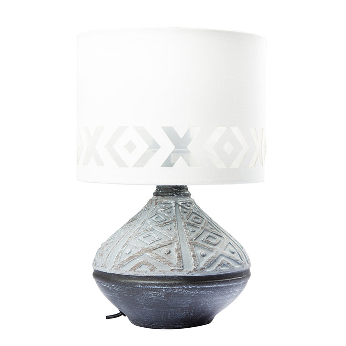 Bali Blue or Grey Table Lamp Set - Lighting.co.za