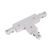 Pulse SLIM Track 3 Wire T Connector With Power Feed - Black Or White - Lighting.co.za
