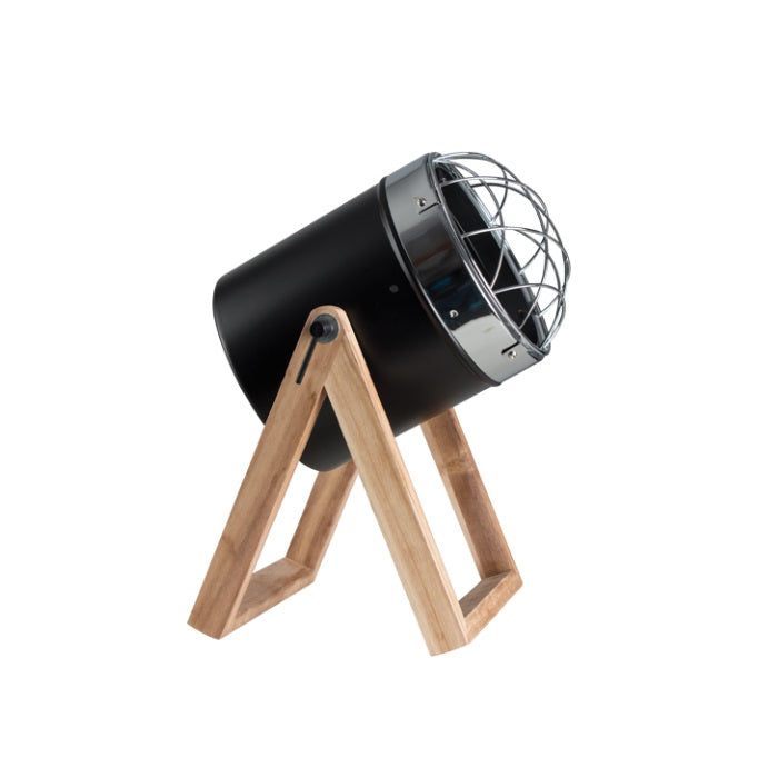 Nash White or Black and Wood Table or Desk Lamp - Lighting.co.za