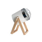 Nash White or Black and Wood Table or Desk Lamp - Lighting.co.za