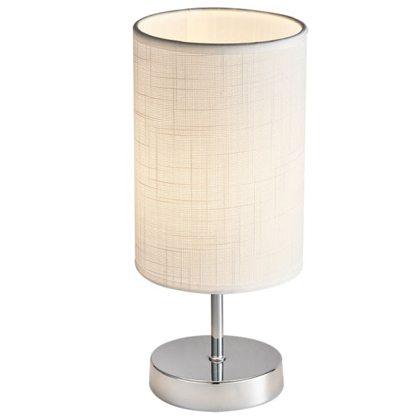 Ridley Small Chrome Bedside Table Lamp - Lighting.co.za