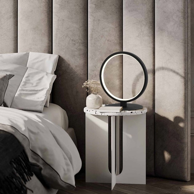 Mist Round Black LED Nordic Table Lamp - Lighting.co.za