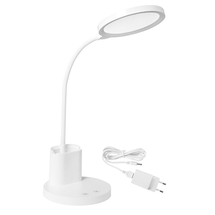 Adene White Rechargeable Desk Lamp - Lighting.co.za