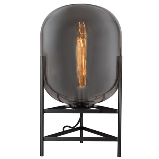 Cleo Black And Smoke Glass Table Lamp - Lighting.co.za