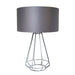 Facet Grey Wire Grid And Shade Table Lamp - Lighting.co.za