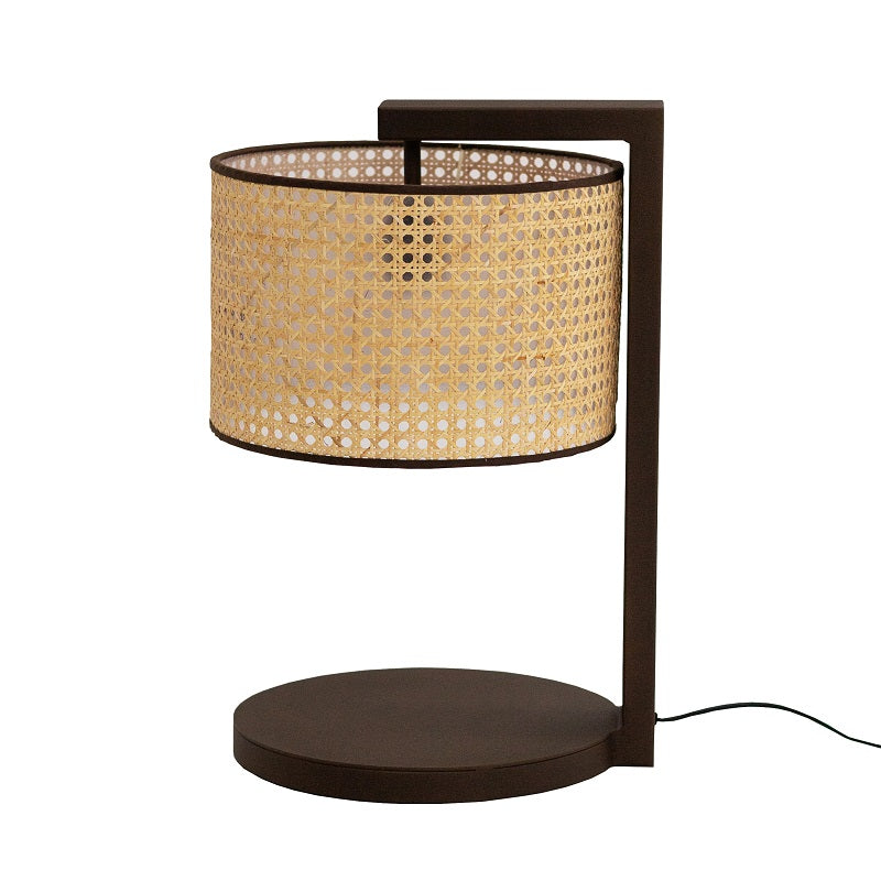 Bora Table Lamp with Woven Rattan Cane Shade - Lighting.co.za