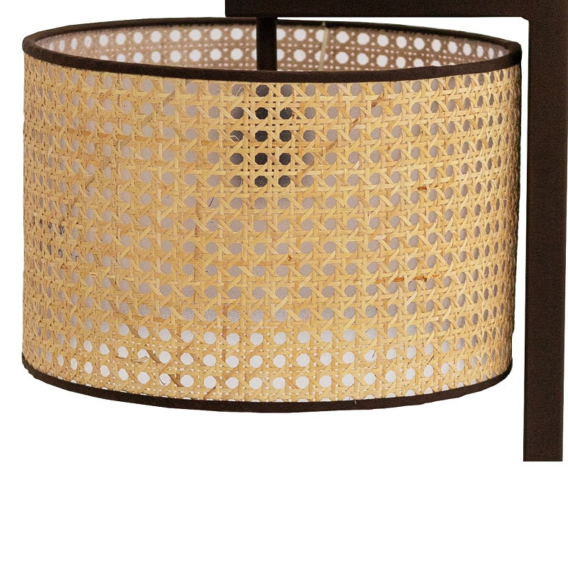 Bora Table Lamp with Woven Rattan Cane Shade - Lighting.co.za