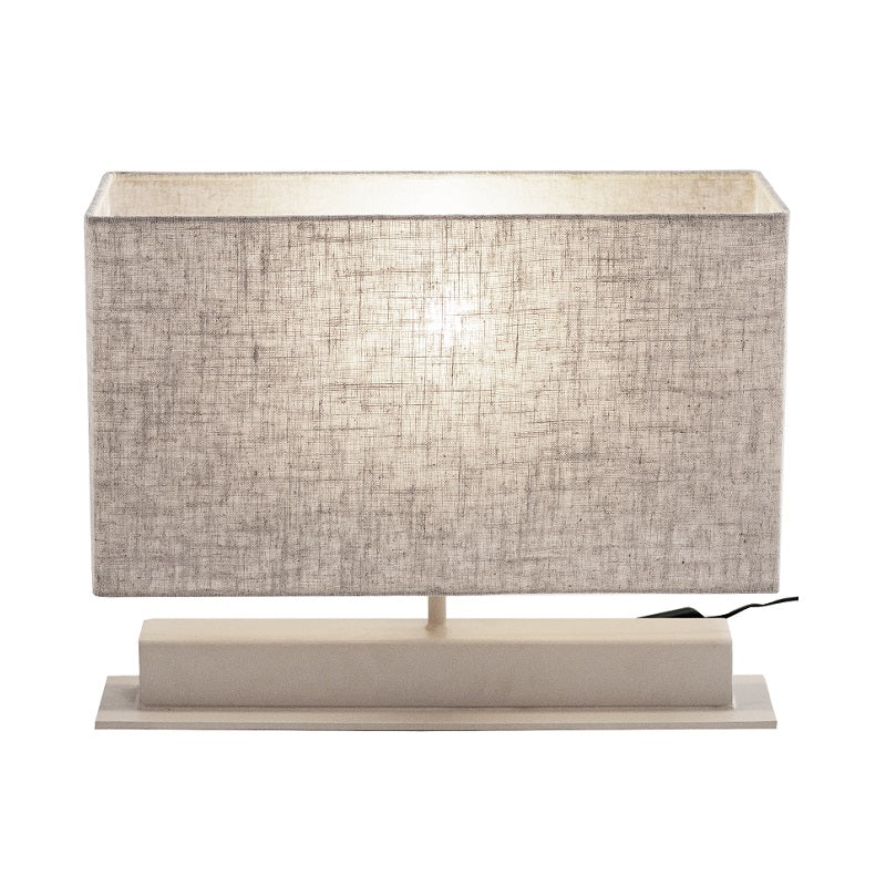 Imbali Rectangular Table Lamp with Shade - Lighting.co.za