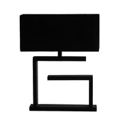 Dylan Luxe Large Black With Shade Table Lamp - Lighting.co.za