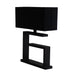 Dylan Luxe Large Black With Shade Table Lamp - Lighting.co.za
