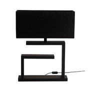 Dylan Luxe Large Black With Shade Table Lamp - Lighting.co.za