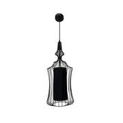 Tokyo 1 Long Black Wire Shade Pendant Light - Lighting.co.za