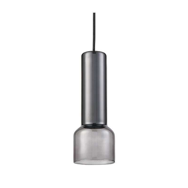 Torch Black and Smoke Glass Pendant Light - Lighting.co.za
