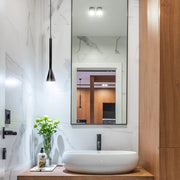 Torre Black | White GU10 Slim Flute Pendant Light 2 Sizes - Lighting.co.za