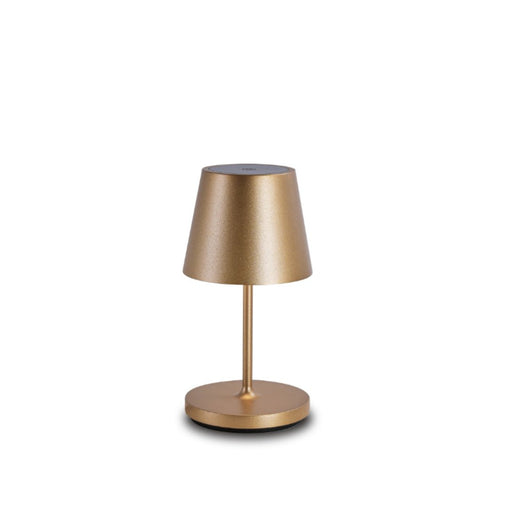Trevi Mini Shade Gold | Black | White Rechargeable Table Lamp - Lamps - Lighting.co.za