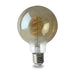 E27 G125 Amber Spiral LED FIL 4W 2200K Bulb Dim S - Lighting.co.za