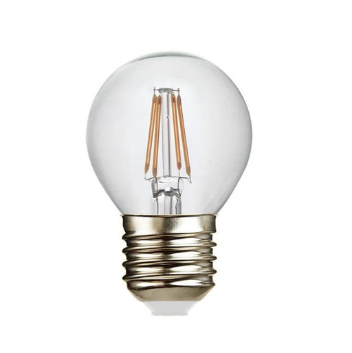 E27 G45 Clear Golf Ball LED Filament Bulb 4W 2700K Dim K - Lighting.co.za