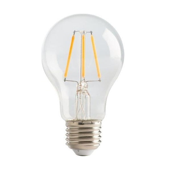 E27 A60 Clear LED Filament Bulb 4W 2700K Dim K - Lighting.co.za