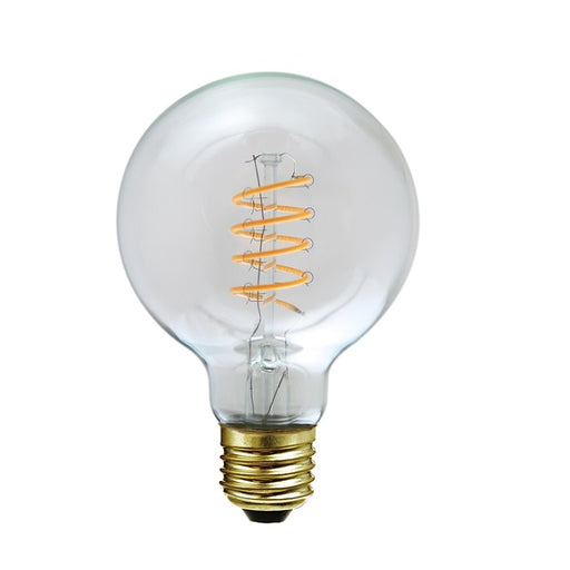 E27 G80 Clear LED Spiral Filament Bulb 4W 2200K Dim K - Lighting.co.za