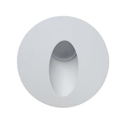 Uno Round White or Brushed Silver 1 Watt LED Step Light - Lighting.co.za