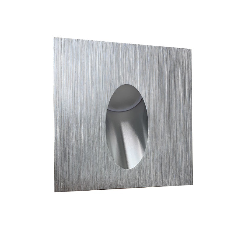 Uno Square White or Brushed Silver 1 Watt LED Step Light - Lighting.co.za