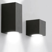 Block 1 GU10 Down Facing Black | White | Grey Outdoor Wall Light - Lighting.co.za
