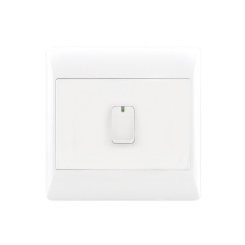 White 1 Lever 1 Way Light Switch – 4 X 4