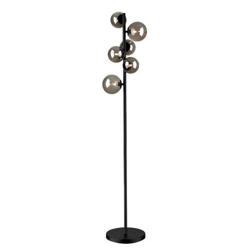 Foam Black and Smoke Glass Floor Lamp - Lighting.co.za