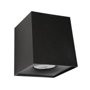 Solo Square Black | White Fixed GU10 Surface Mounted Down Light - Lighting.co.za