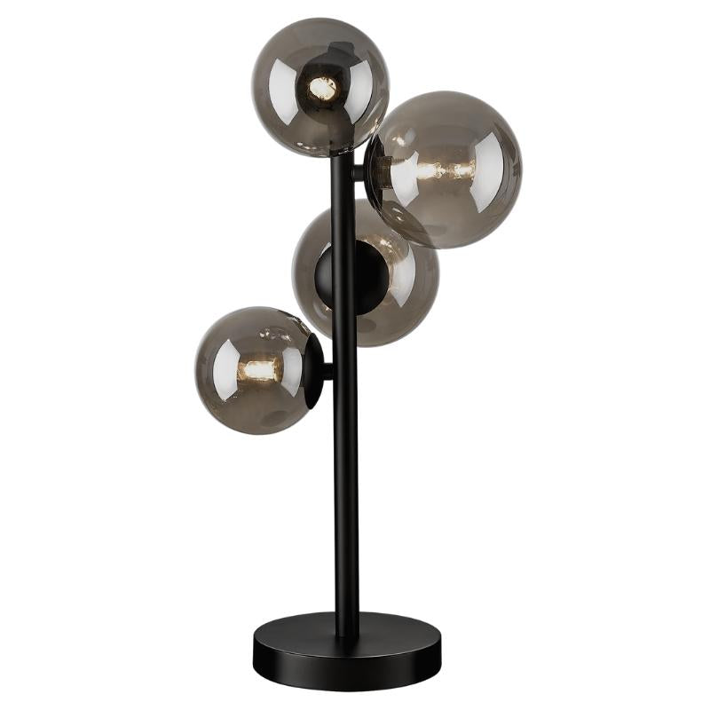 Foam Black and Smoke Glass Table Lamp - Lighting.co.za