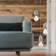 Silvares Concrete Grey 3 | 5 Light Cluster Pendant Light - Lighting.co.za