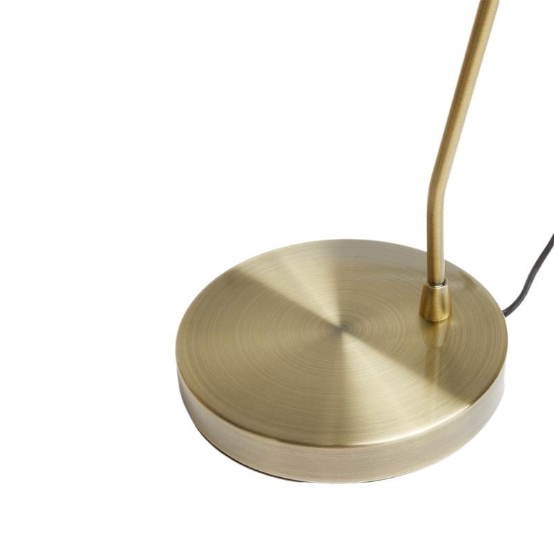 Camey Antique Brass and Glass Desk Lamp - Lighting.co.za